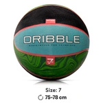 Piłka do koszykówki Meteor Dribble niebieski/zielony