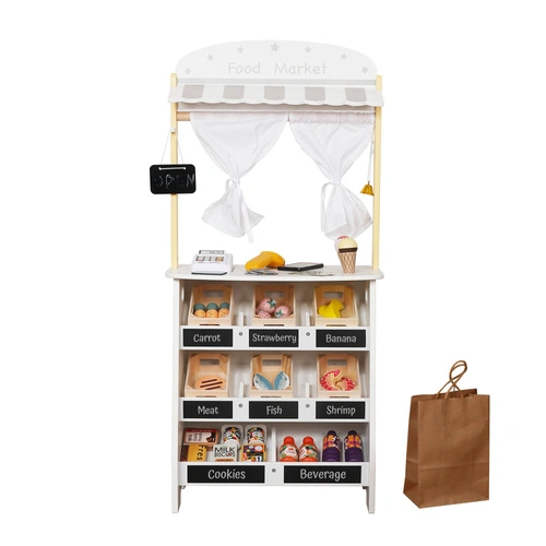 Wooden market stand