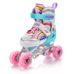 Rolki 4w1 Meteor dla dzieci S 30-33 Rainbow
