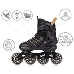 Inline skates Meteor Buzzy L 38-43 black/gold