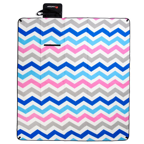Picnic Blanket Meteor XL 180x200 cm Colourful Zigzag