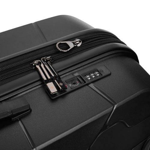 Średnia walizka SwissBags Lava 66 cm czarny