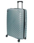 Duża walizka SwissBags Diamond cut 76 cm metaliczny niebieski
