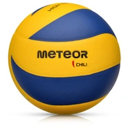 Piłka siatkowa Meteor Chili PU 5 żółty/niebieski