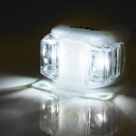 Zestaw lampek rowerowych Meteor Flex biały