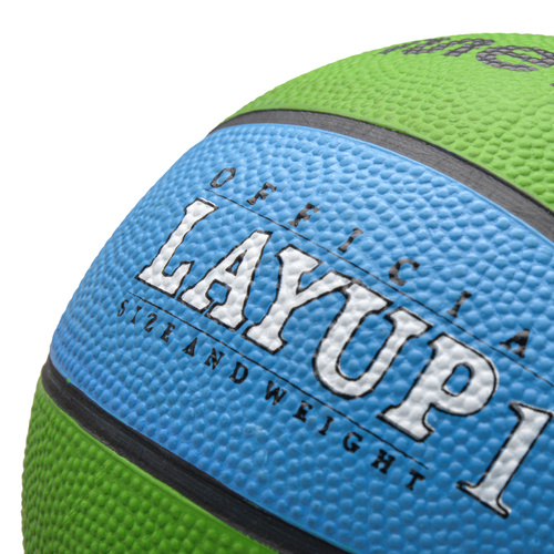 Piłka do koszykówki Meteor Layup 1 niebieski/zielony