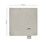 Picnic Blanket Meteor 2XL 200x200 cm grey-beige
