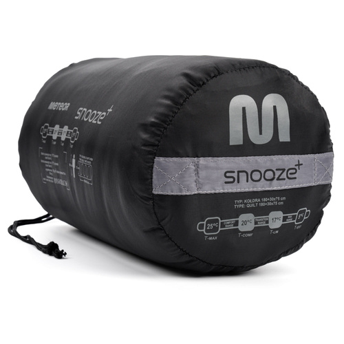 Sleeping bag Meteor Snooze+ black/grey
