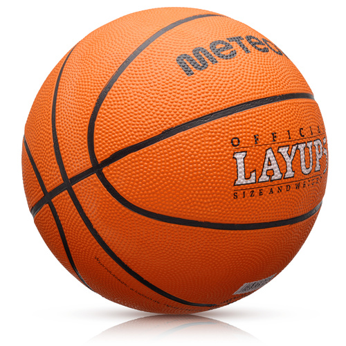 Piłka do koszykówki Meteor Layup 5 pomarańczowy