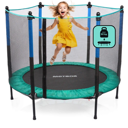 Trampoline for kids Meteor TRP-50 140 cm mint/blue