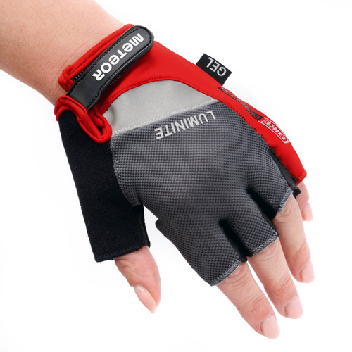 Rękawiczki rowerowe Meteor Gel GX33 XXS czerwony