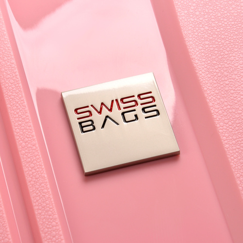 SwissBags Tourist Cabin Suitcase 55cm Pink