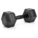 Hantel heksagonalny gumowany Meteor 10kg