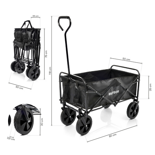 Meteor folding cart X-200 black