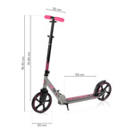 Hulajnoga Meteor Blaster różowy