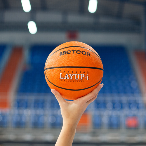 Piłka koszykowa Meteor Layup 4 pomarańczowy