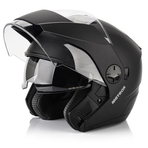 Motorcycle helmet Meteor Hekato L 59-60 cm black
