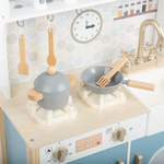 Wooden kitchen with accessories
