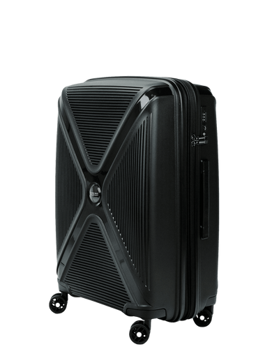 Średnia walizka SwissBags Cross-Box 67 cm czarny