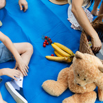 Picnic Blanket Meteor 150x190 cm blue