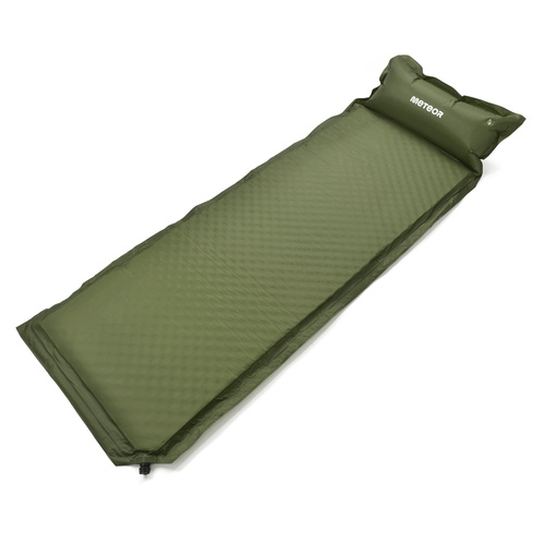 Self inflating mat Meteor 200×66×3,8 cm green