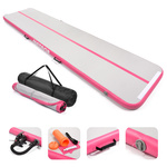 Inflatable air track Meteor 400 cm pink