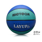 Piłka do koszykówki Meteor Layup 6 niebieski