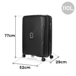 Duża Walizka SwissBags Echo 77cm Czarna