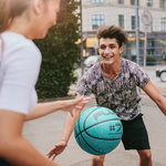 Piłka koszykowa Meteor Fluo miętowy 7