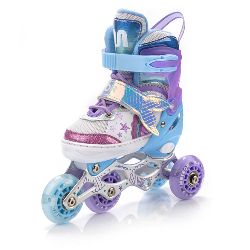 Rolki 4w1 Meteor dla dzieci M 34-37 Mermaid