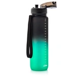 Meteor sports water bottle 1000 ml black/green