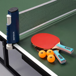 Table tennis table set Meteor green plus Rollnet net, 2 bats, 3 balls