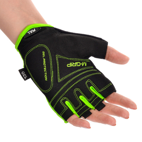 Bike gloves Meteor Gel GX31 S green