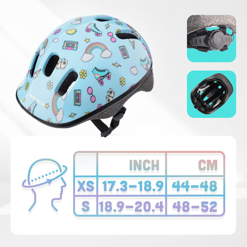 Kask rowerowy dla dzieci Meteor KS06 S 48-52 cm Rainbow