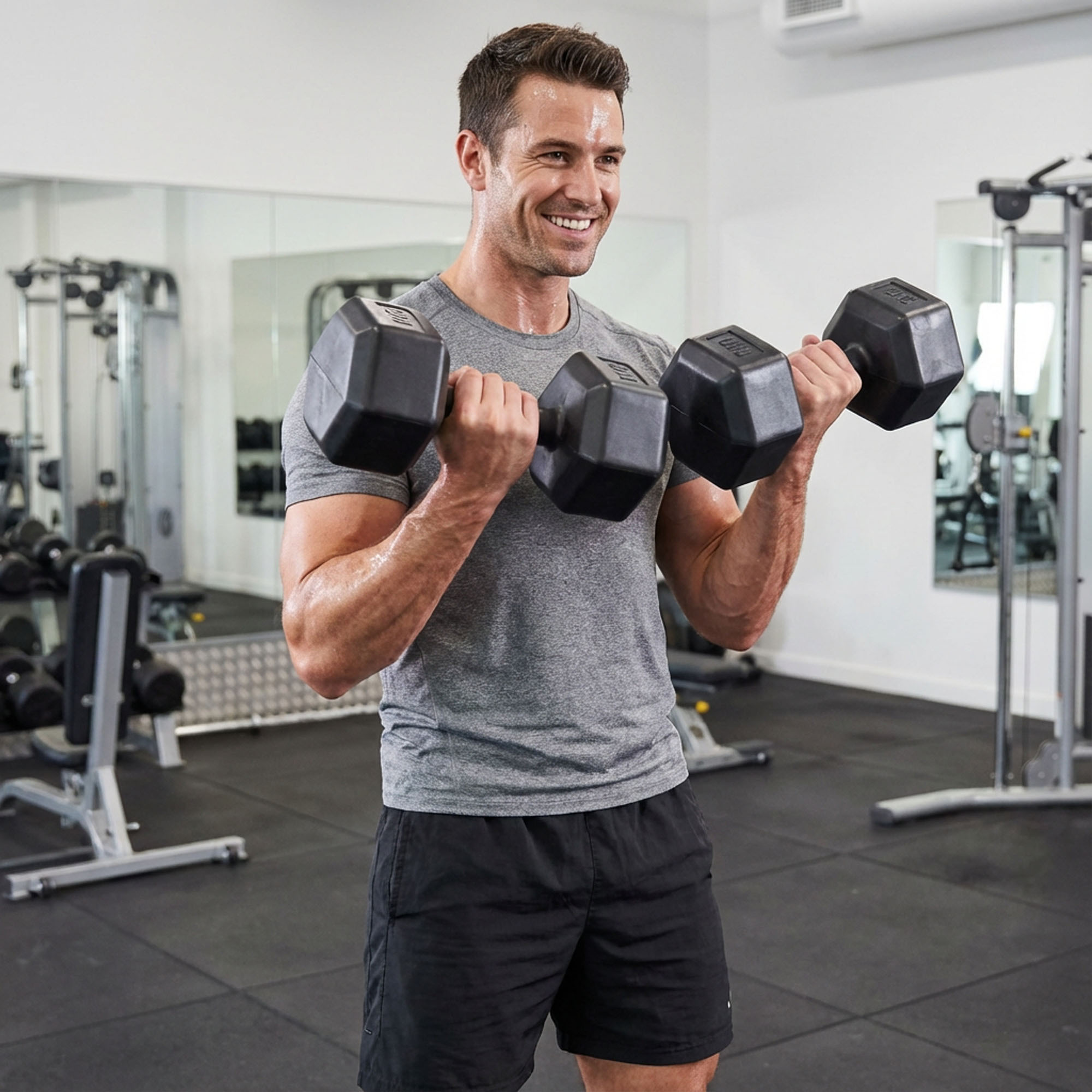 Cement dumbbell set 2x10 kg Meteor 