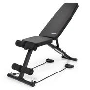 Exercise bench Meteor adjustable, up to 200 kg, with expanders