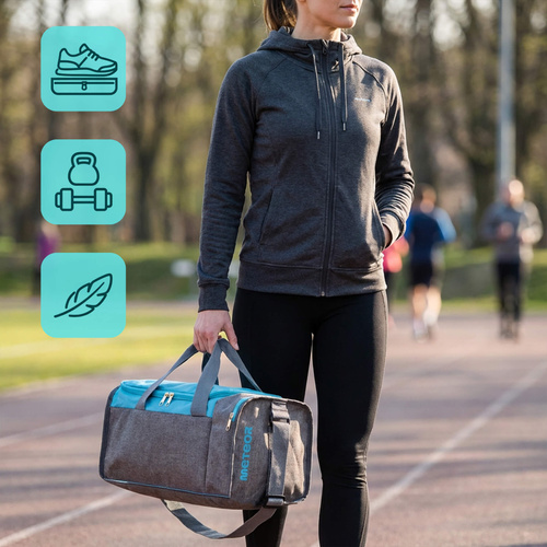 Fitness bag Meteor Nepr 20 l blue/melange grey