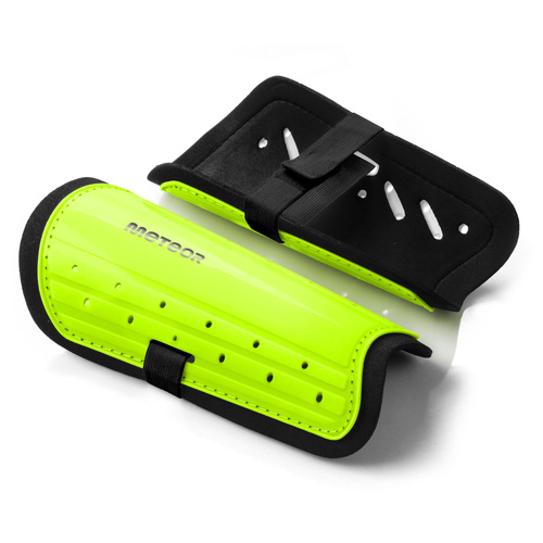 SOCCER SHIN GUARD METEOR M neon green