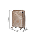 Walizka kabinowa SwissBags Cruise 55 cm szampański
