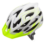Kask rowerowy Meteor Gruver M 55-58 cm biały/zielony