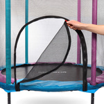 Trampolina dla dzieci Meteor TRP-65P 140 cm różowy/jasny niebieski