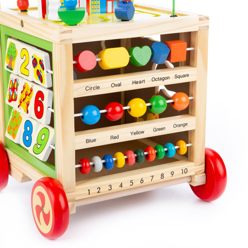 Wooden Walker – manupulative cube multicolour