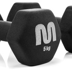 Cast iron dumbbell set 2x5 kg Meteor