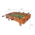 Mini stół do piłkarzyków Meteor brązowy