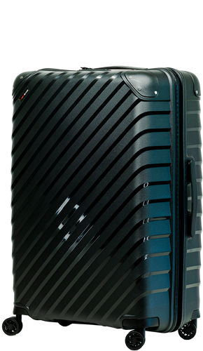 Large case SwissBags Diamond cut 76 cm metallic black