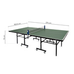 Table tennis table set Meteor green plus Rollnet net, 2 bats, 3 balls
