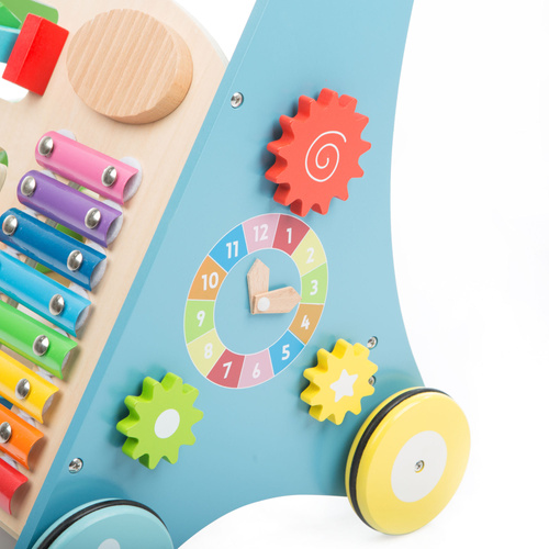 Wooden manipulative walker