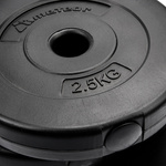 Zestaw hantli bitumicznych Meteor 25 kg