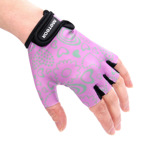 Meteor Kids XS Flower cycling gloves