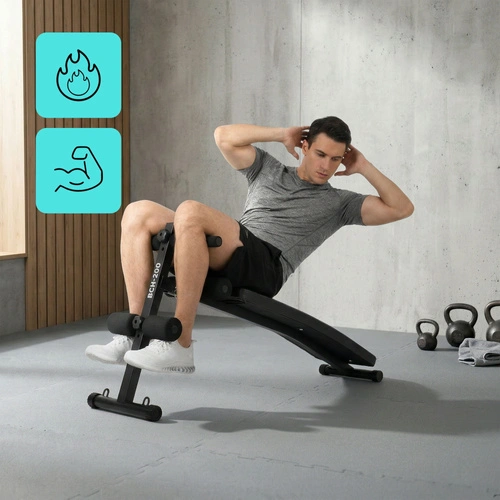 Exercise bench Meteor, incline, for sit-ups, up to 150 kg